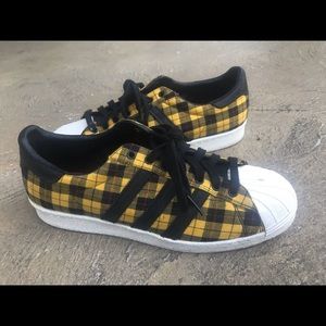 Plaid Adidas Superstars